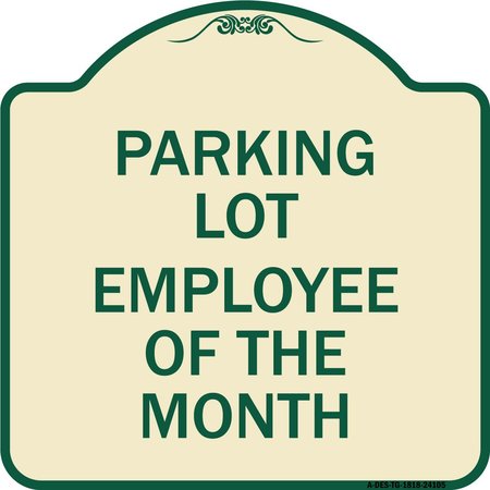 SIGNMISSION Employee of the Month Heavy-Gauge Aluminum Architectural Sign, 18" x 18", TG-1818-24105 A-DES-TG-1818-24105